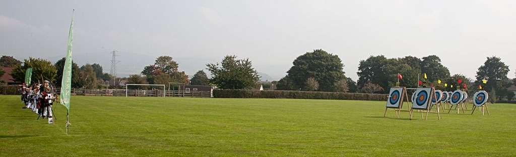 Archers line up at the Bowmen of Danesfield