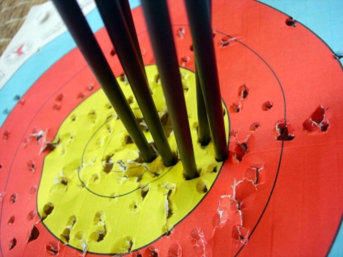 Archery in the gold in Somerset