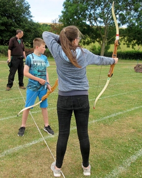 Archery taster session in Somerset with the Bowmen of Danesfield