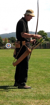 Longbow archer somerset Bowmen of Danesfield