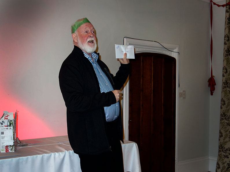 Gerry presenting the awards from the Bowmen of Danesfieldristmas-awards-001