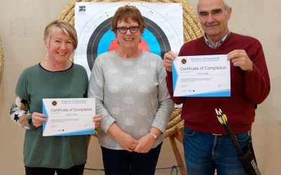 Well Done Gill and Eric Archery Beginners Course