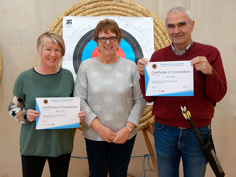 Well Done Gill and Eric - Archery Beginners Course