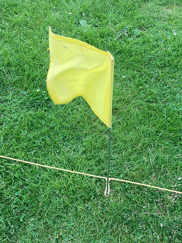 Shooting Line Archery Yellow Flags