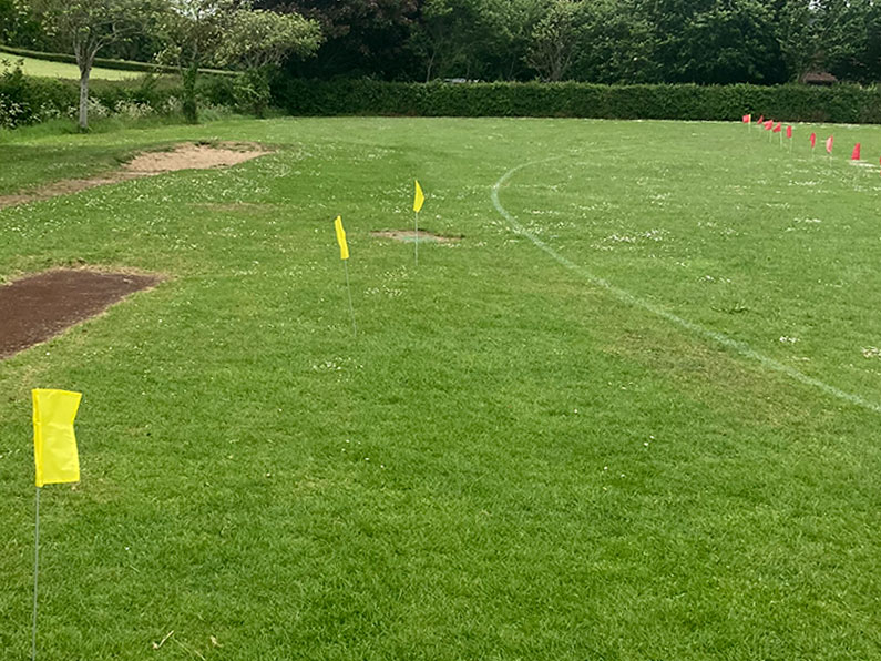 Shooting Line Archery Waiting Line Yellow Flags