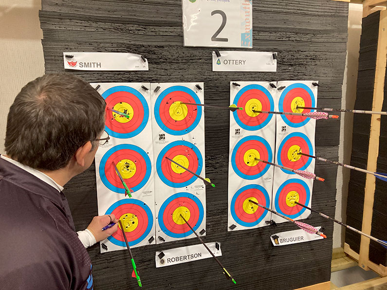Exmouth Indoor Archery Competition Triple Face