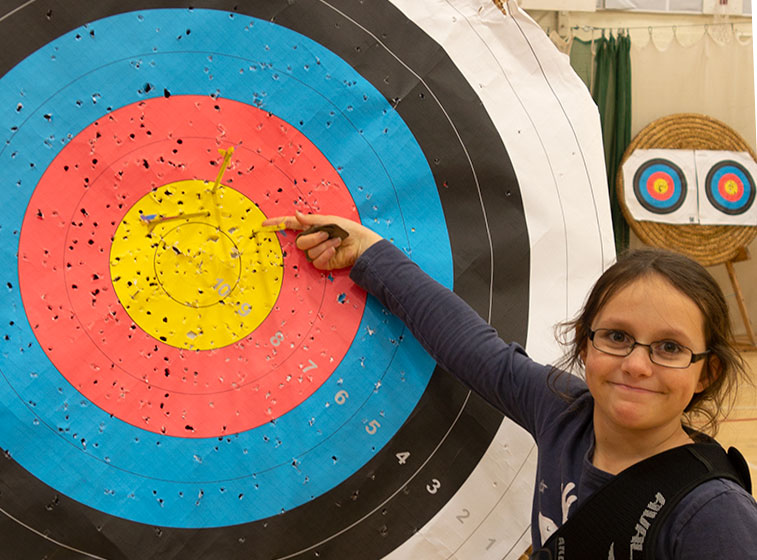 Susie-is-very-pleased-with-another-three-golds-Bowmen-Of-Danesfield-001 Pippa Gee Archer Bowmen of Danesfield