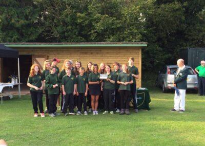 Doug Human with the Archery Team