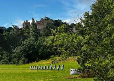 Dunster Archery Week 2023 Targets and Castle