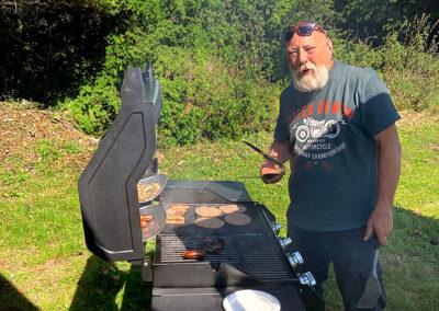 Summer Fun Day and BBQ 2023 Ivan cooking up some great food on the BBQ