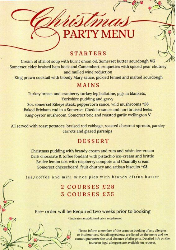 Christmas Menu 2025 Christmas Menu 2025