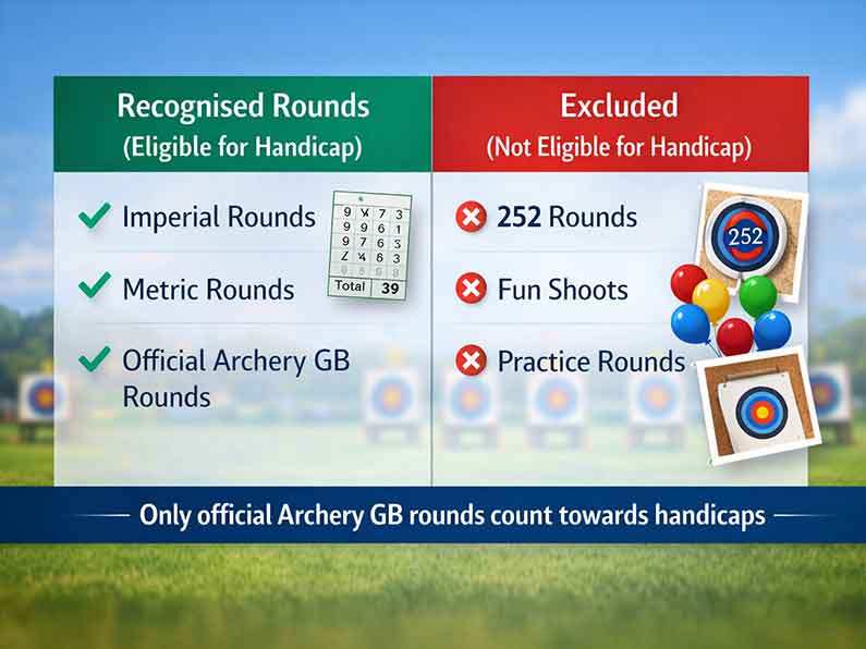 The Archery GB Handicap System Eligible Rounds