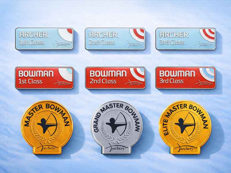 Archery GB Classification System Outdoor Classification Badges